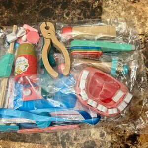 Wooden Dental and Doctor Pretend Play Set